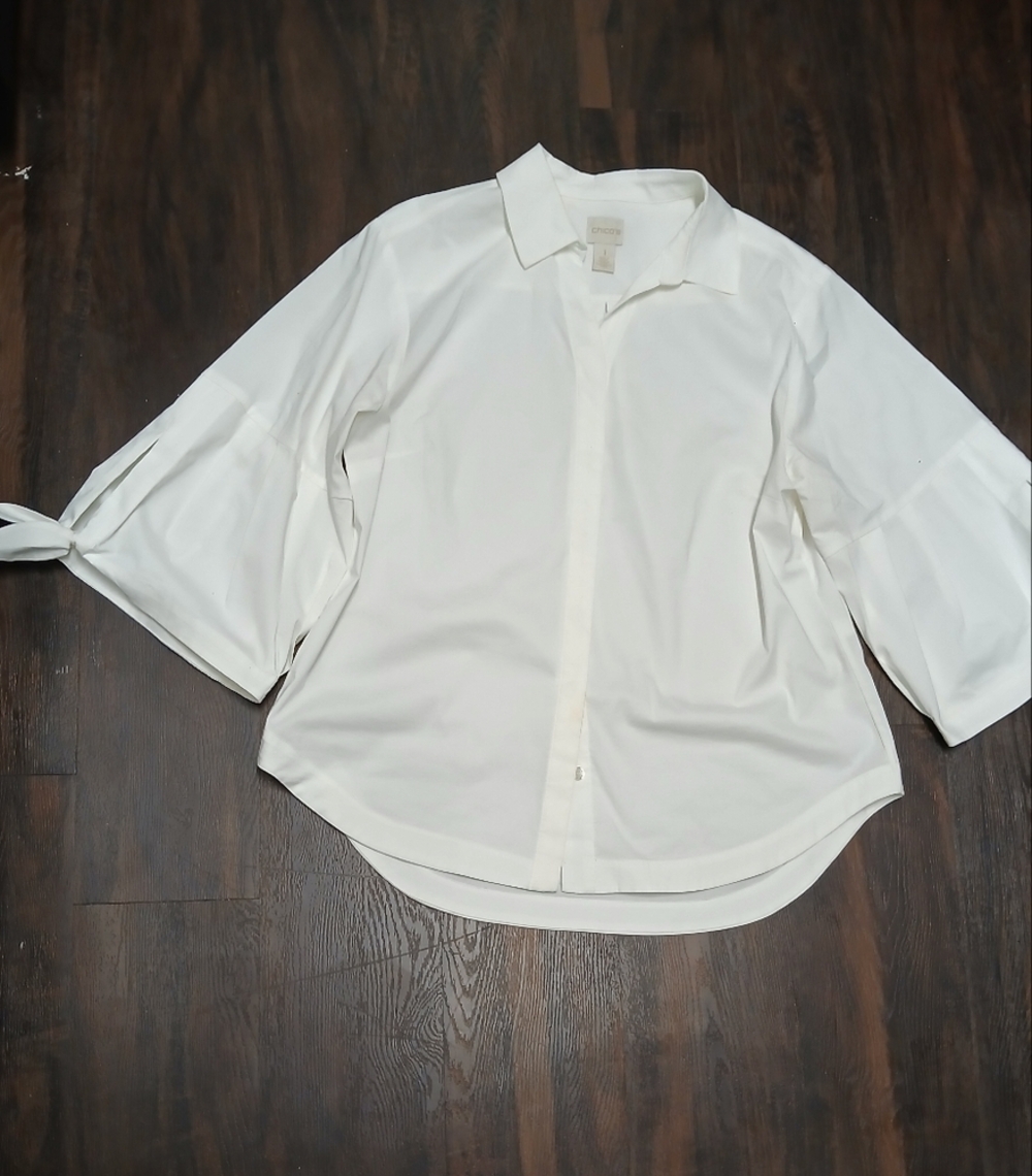 Chico's White Blouse‎ - Picture 3 of 6